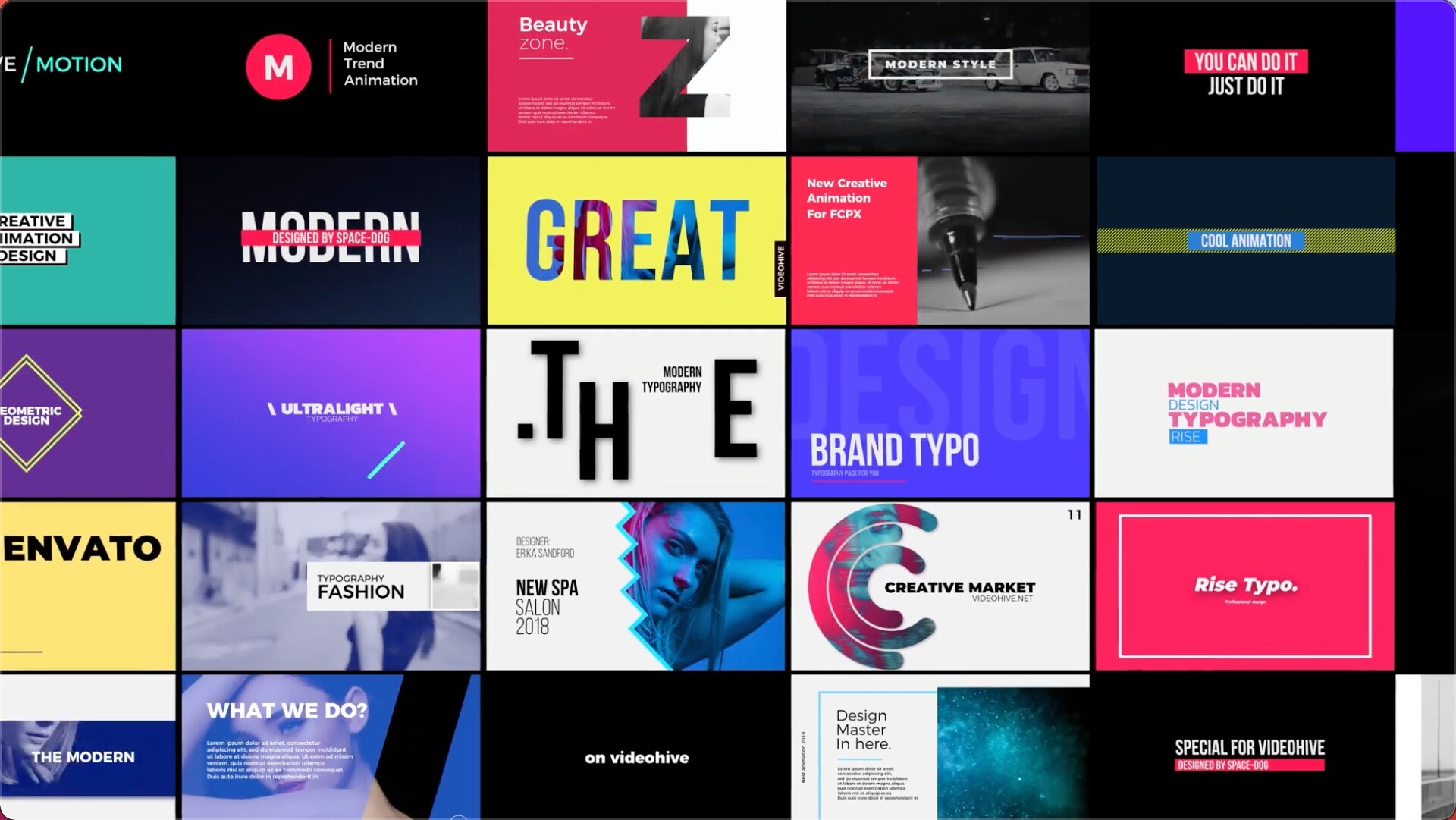 FCPX插件：30种流行排版设计文字标题包装动画Rise Typography