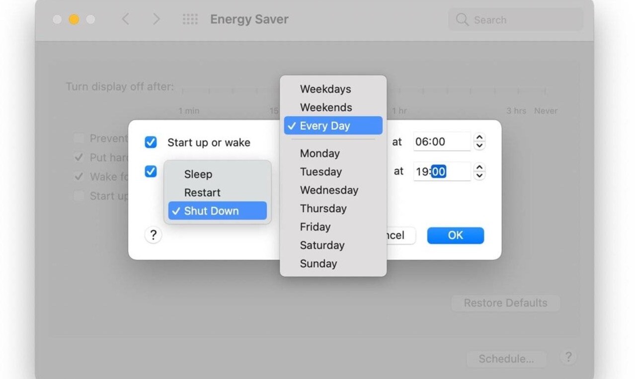 Mac电脑如何安排每晚重启？如何自定义Mac开机时间？