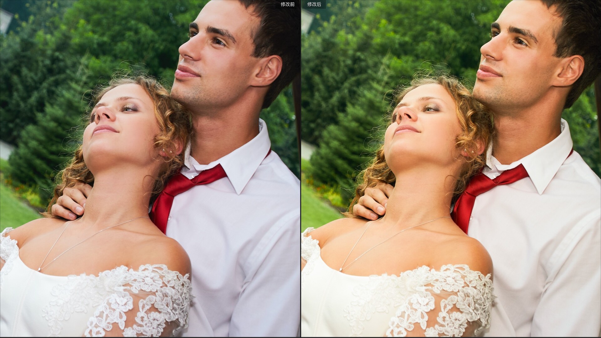 户外家庭照片订婚婚礼摄影调色LR预设
