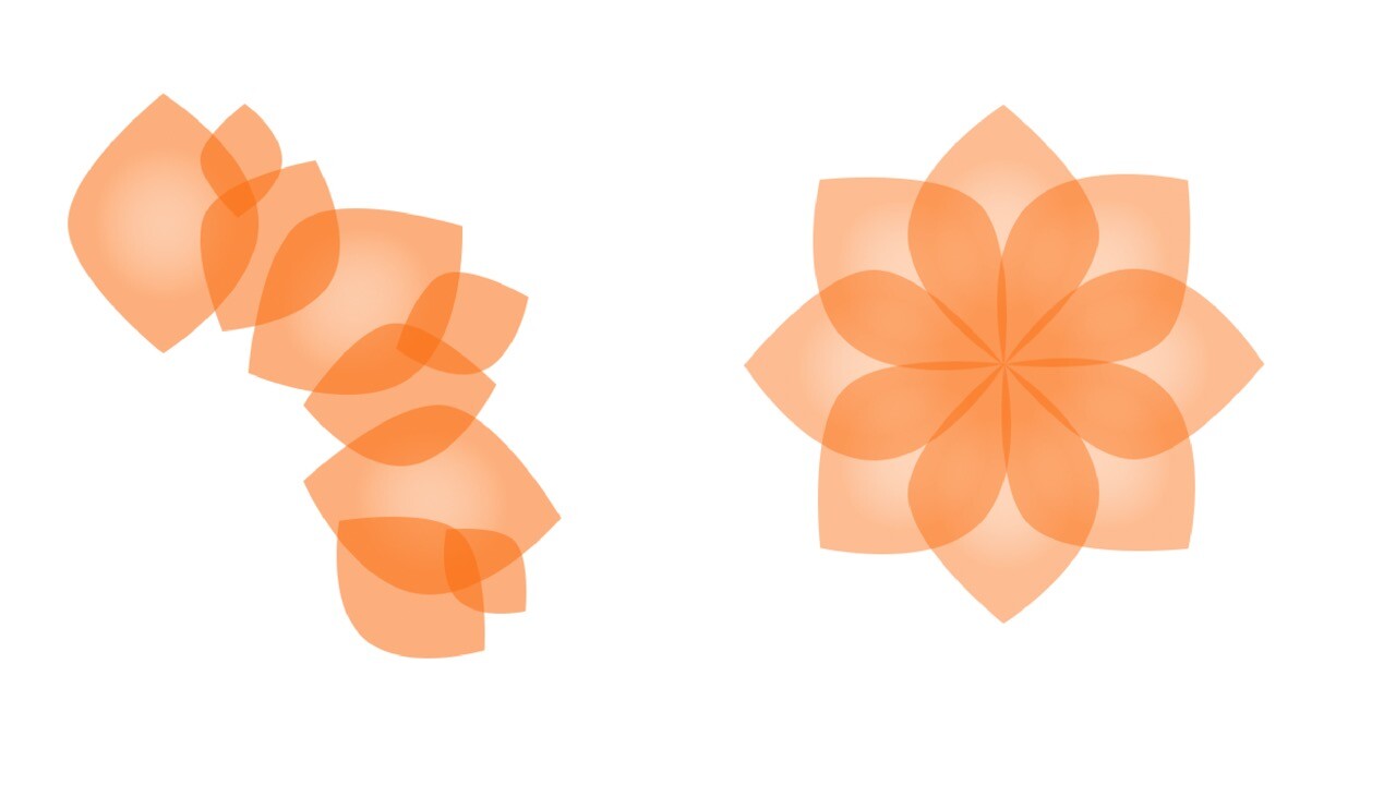 简单花卉图形PS笔刷