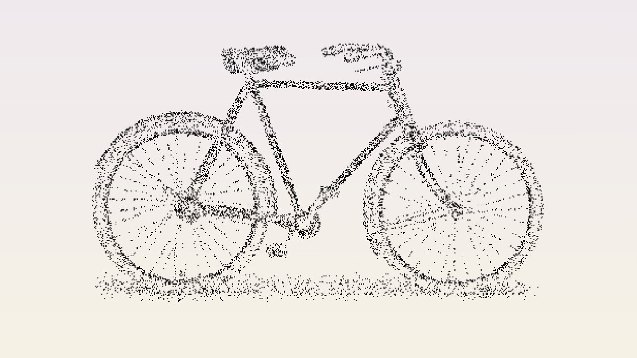手绘复古自行车Photoshop笔刷