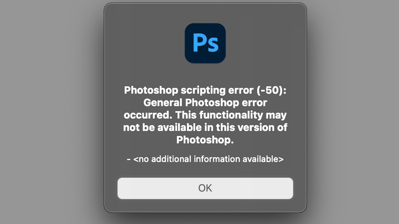 解决ps提示“脚本错误-50出现一般Photoshop错误“的方法