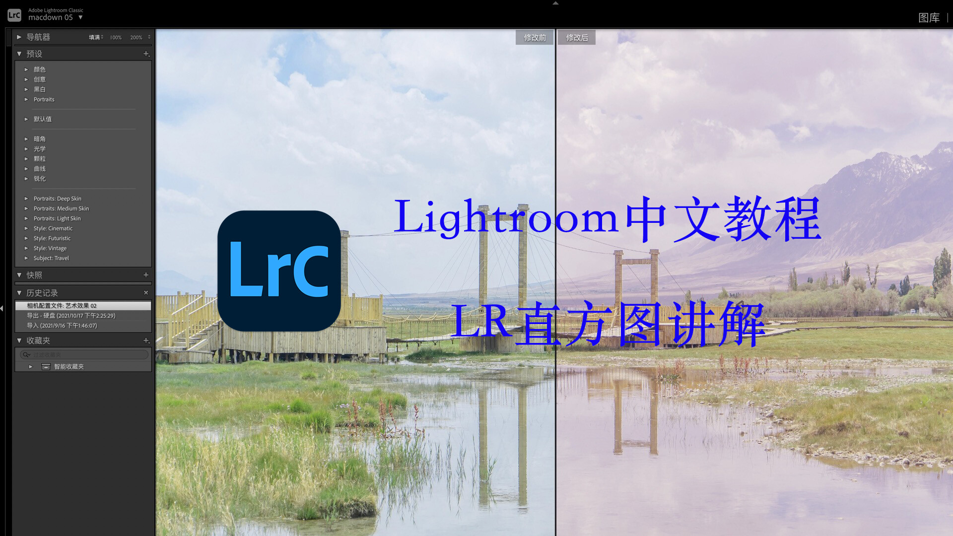 lightroom中文基础教程：LR直方图详解