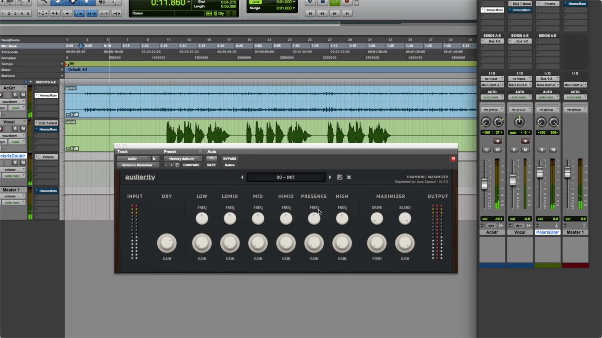 Audiority Harmonic Maximizer for Mac(多频段激励器和响度最大化插件)