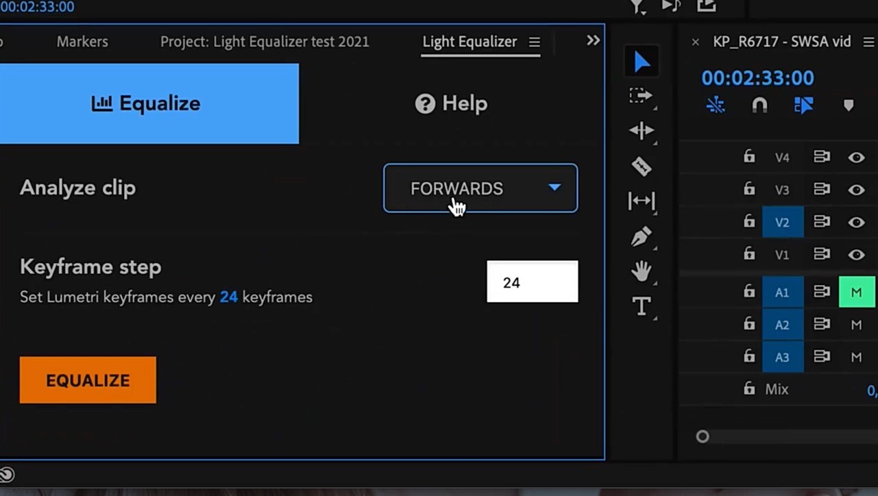 PR插件自动均衡视频白平衡亮度工具LightEqualizer for Mac
