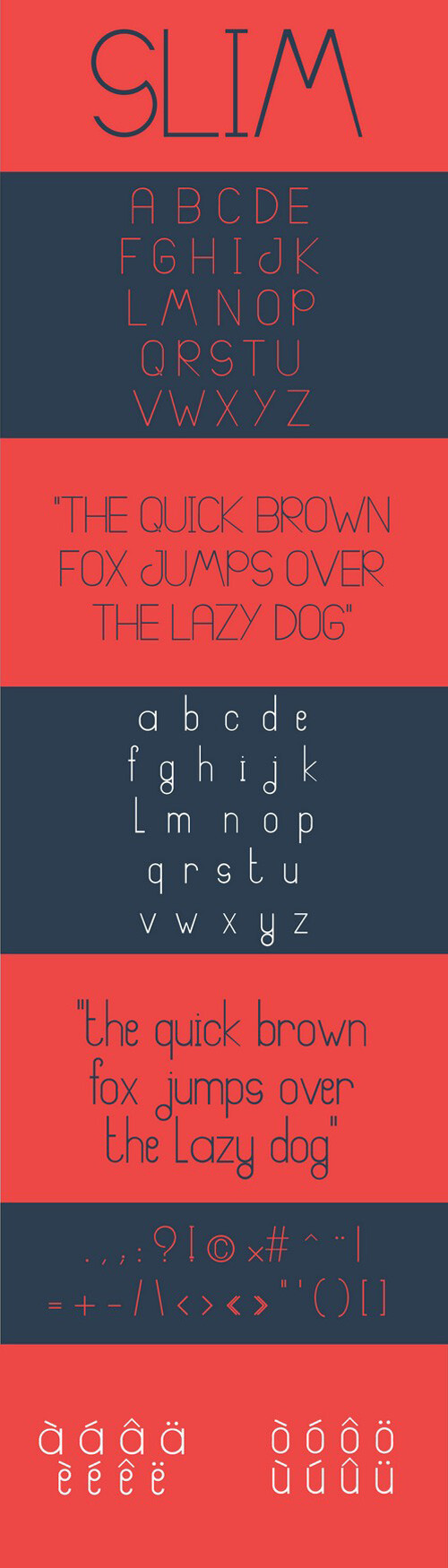 SLIM Typeface艺术设计字体