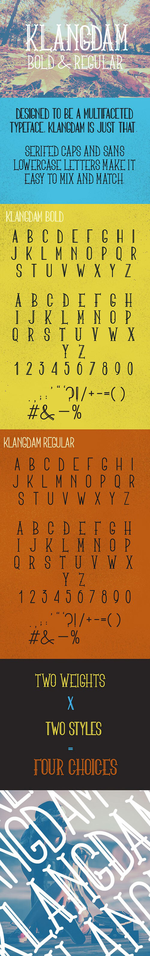 Klangdam可爱艺术设计字体