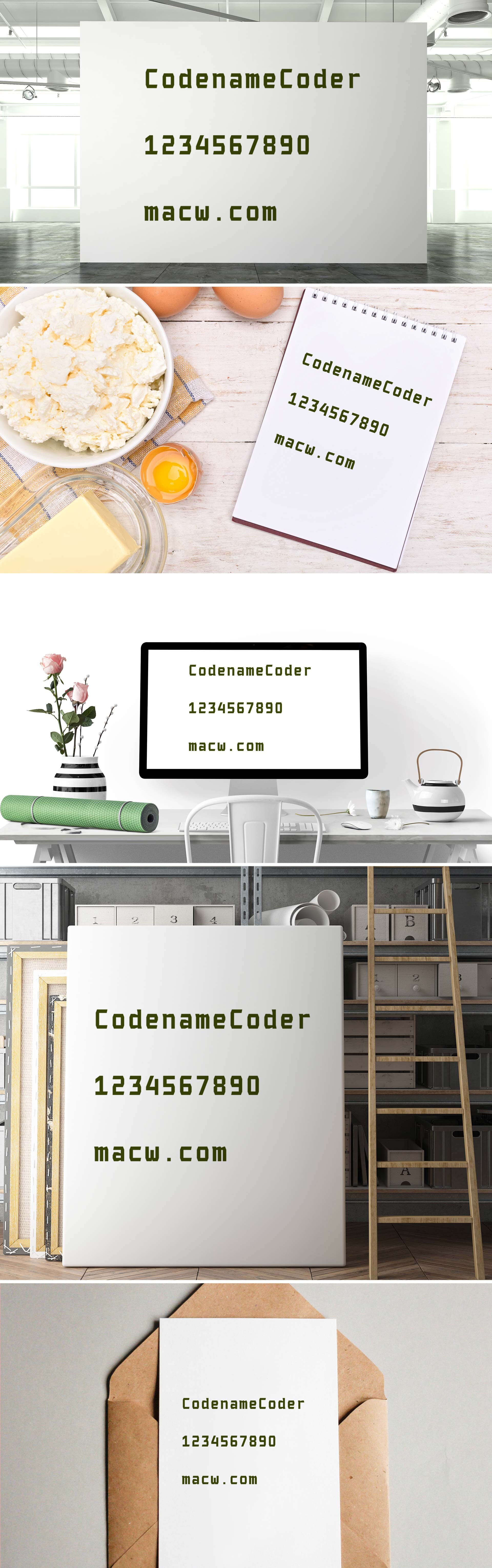 Codename Coder艺术设计字体 