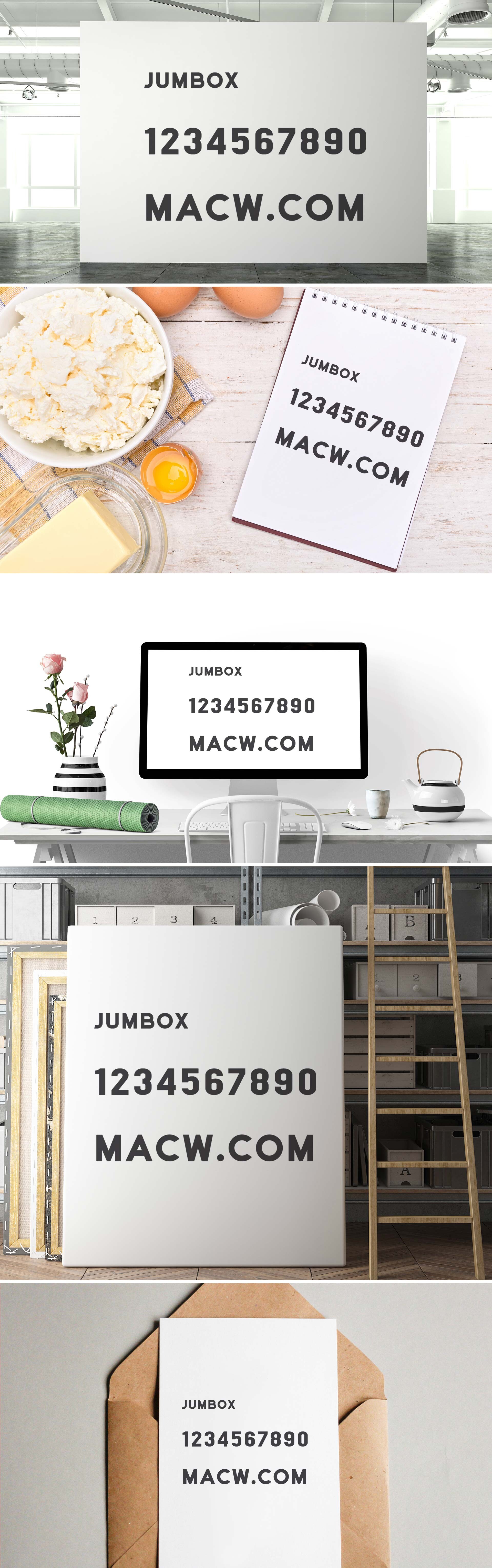 Jumbox锋利的现代字体
