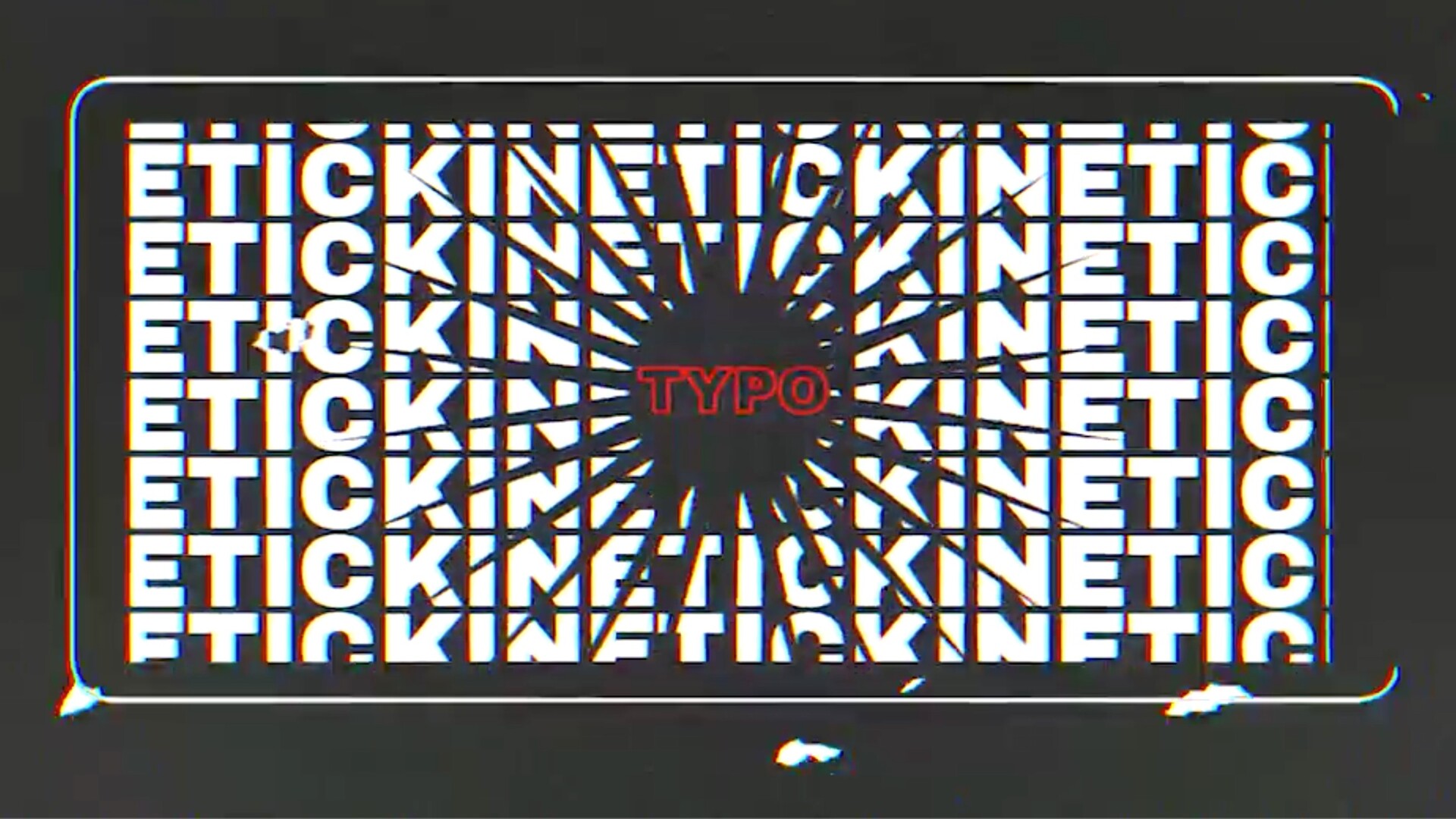 FCPX插件：创意排版Logo动画Typo Glitch Logo Reveal