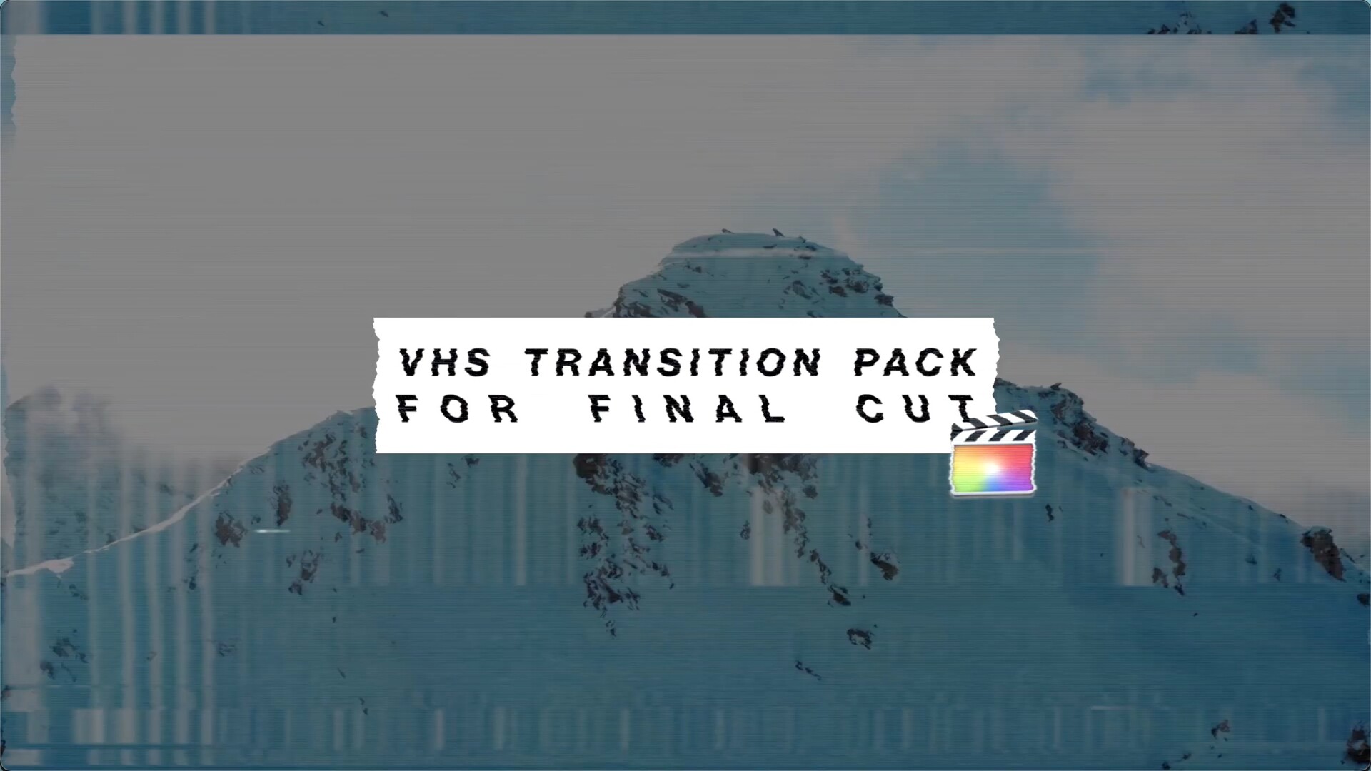 Fcpx插件：VHS复古风格故障干扰过渡效果VHS Transition