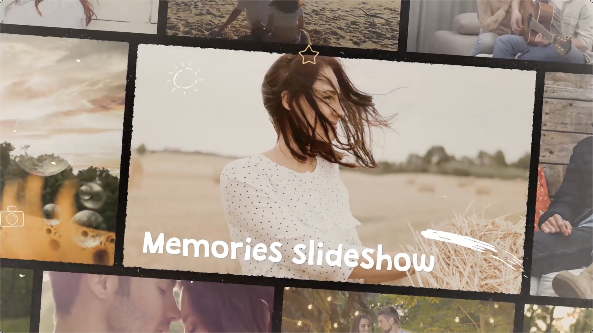 FCPX插件：回忆照片相册视频幻灯片开场Memories Slideshow