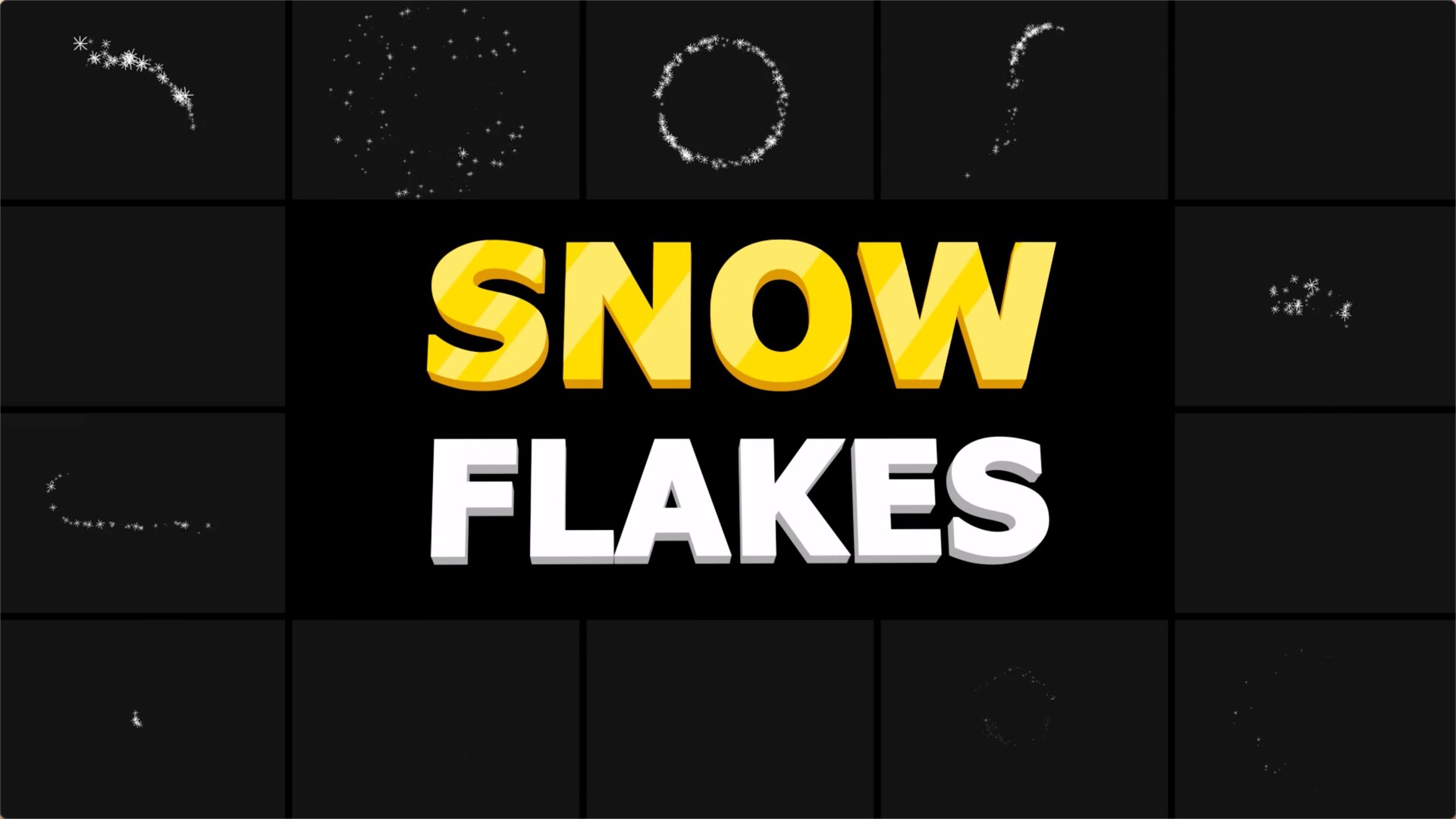 fcpx插件圣诞霜雪元素Snow Flakes