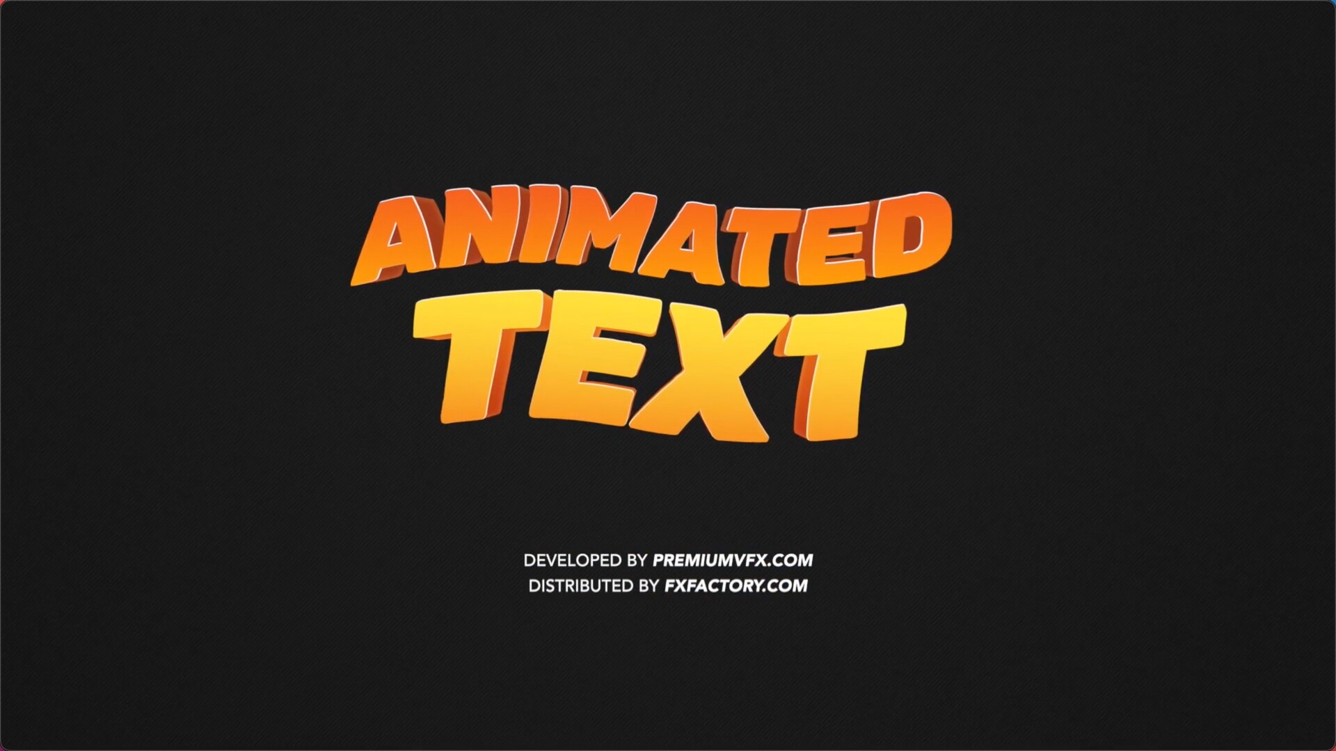 fcpx插件：PremiumVFX Animated Text(动画文字标题)