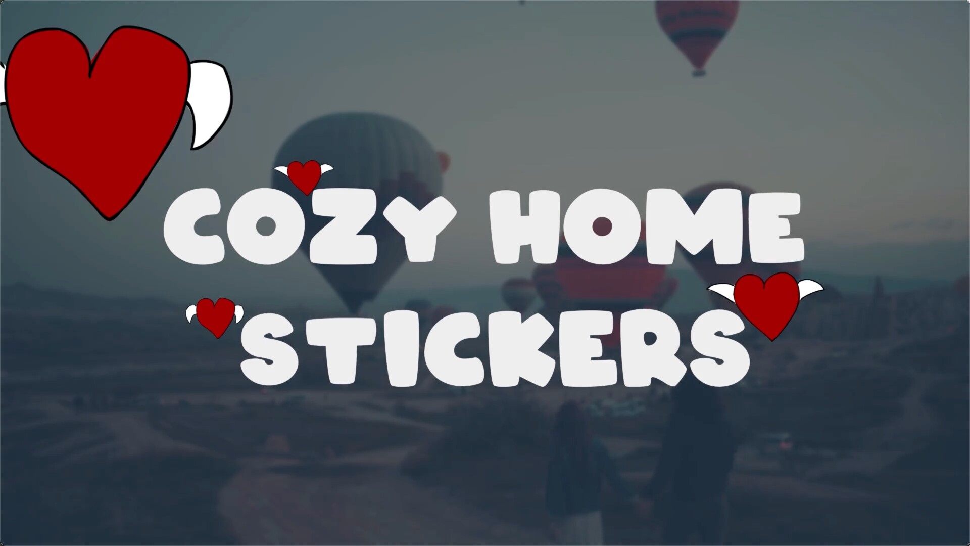 FCPX插件Cozy Home Stickers  动画卡通温馨家居贴纸模板 