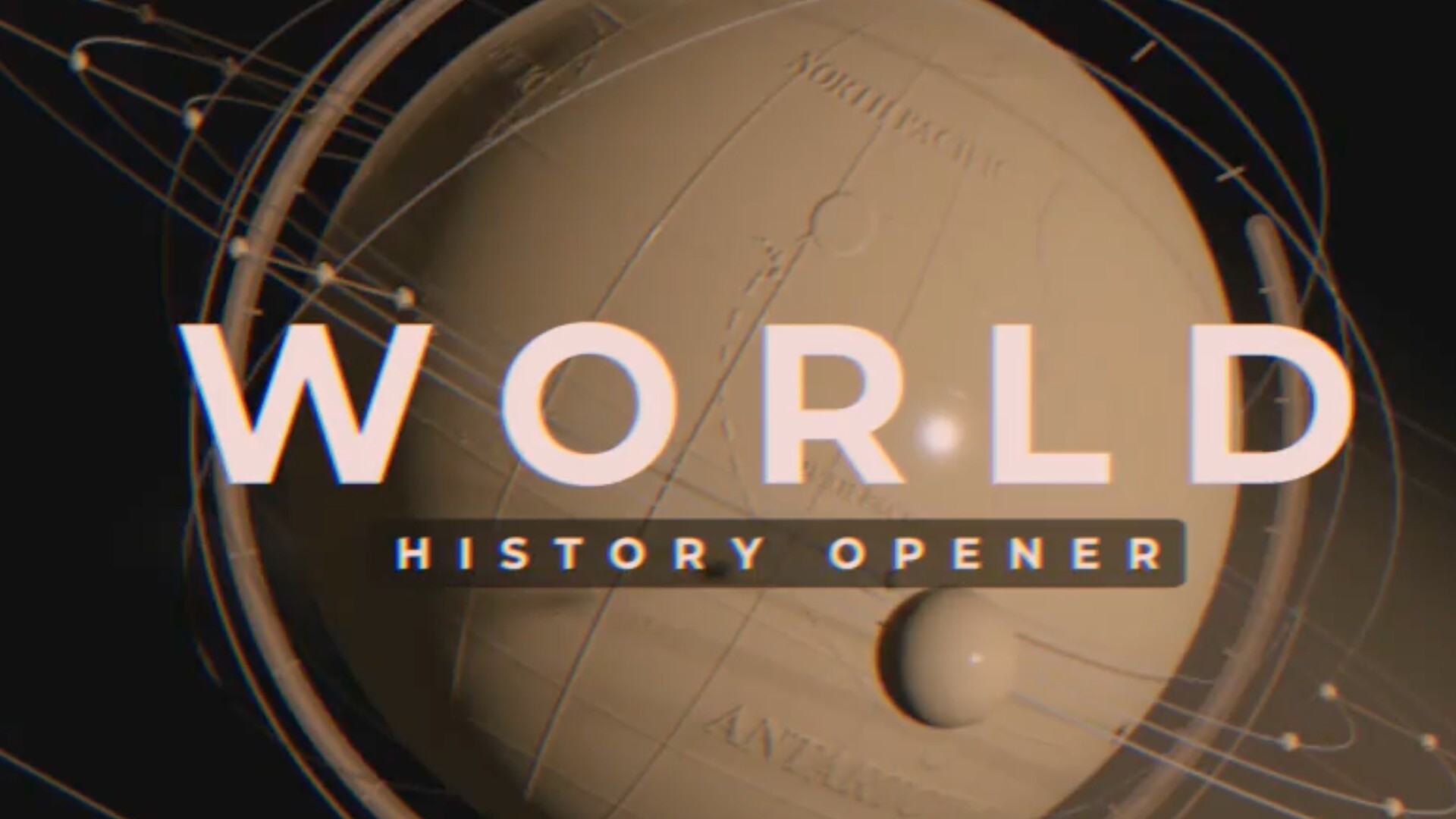 FCPX插件World History Opener 世界历史记录复古风格片头开场