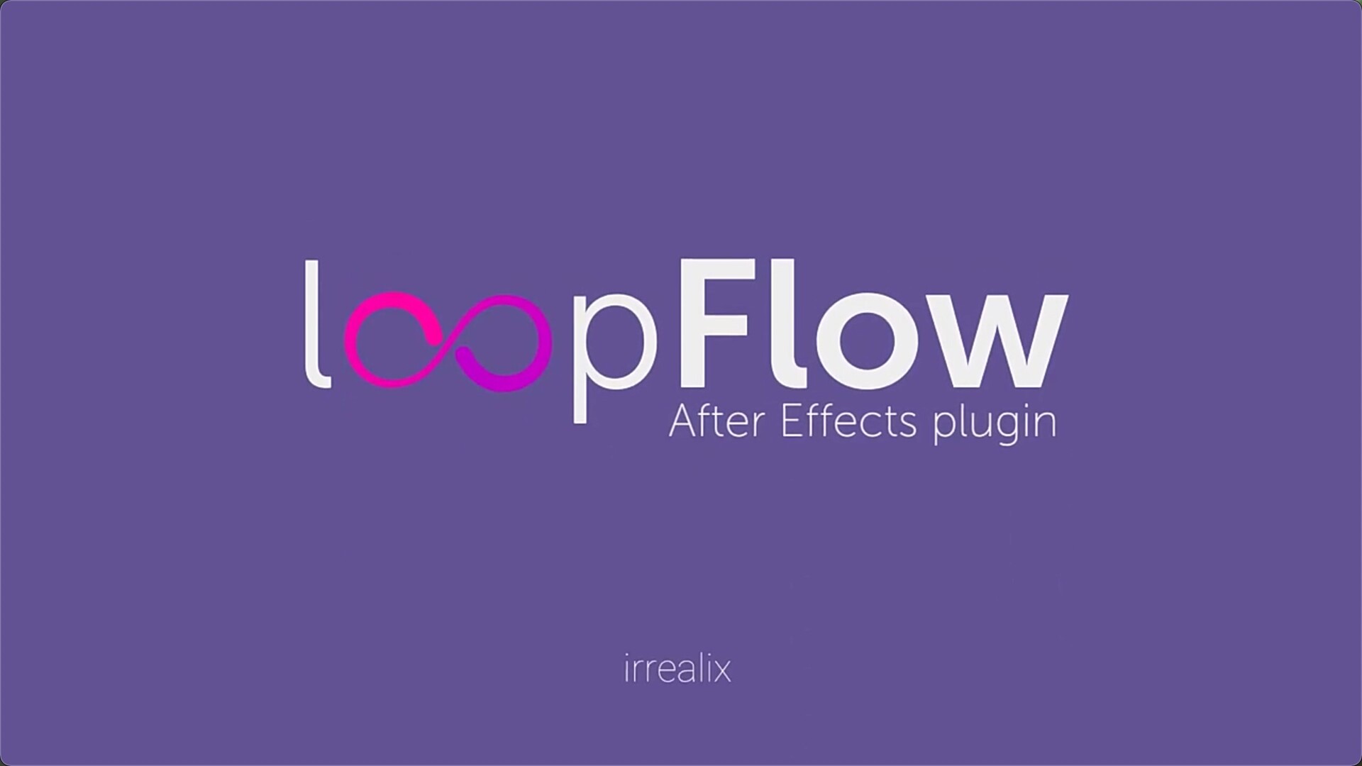 AE插件-静态图片局部流动循环动画特效 loopFlow for Mac