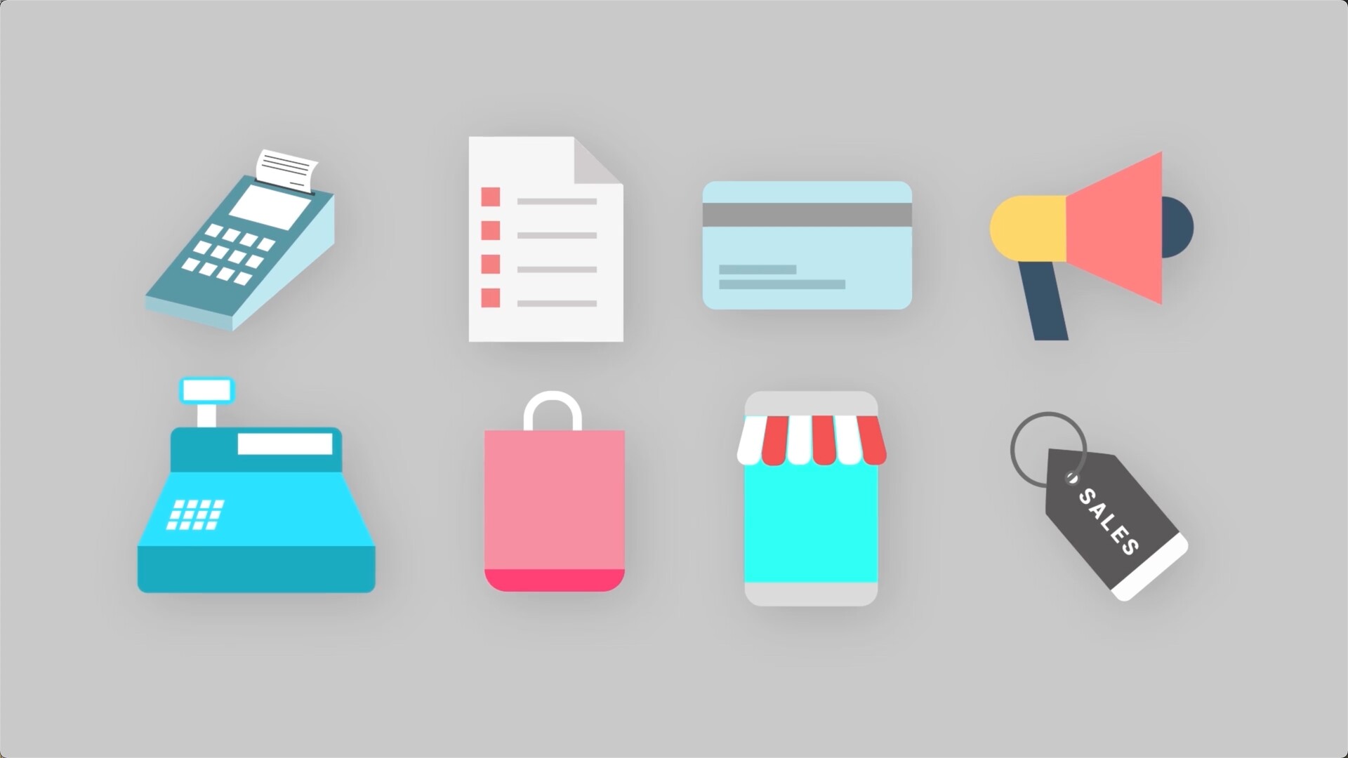 fcpx发生器Shopping Icons for Mac(空间动画购物图标插件)