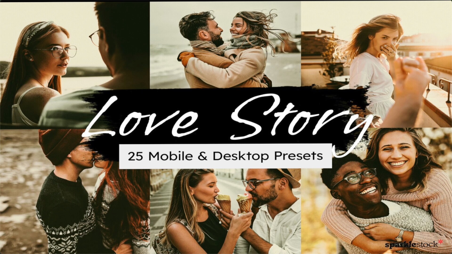 25 Love Story LUTs & Lightroom Presets爱情婚礼婚庆调色效果luts预设