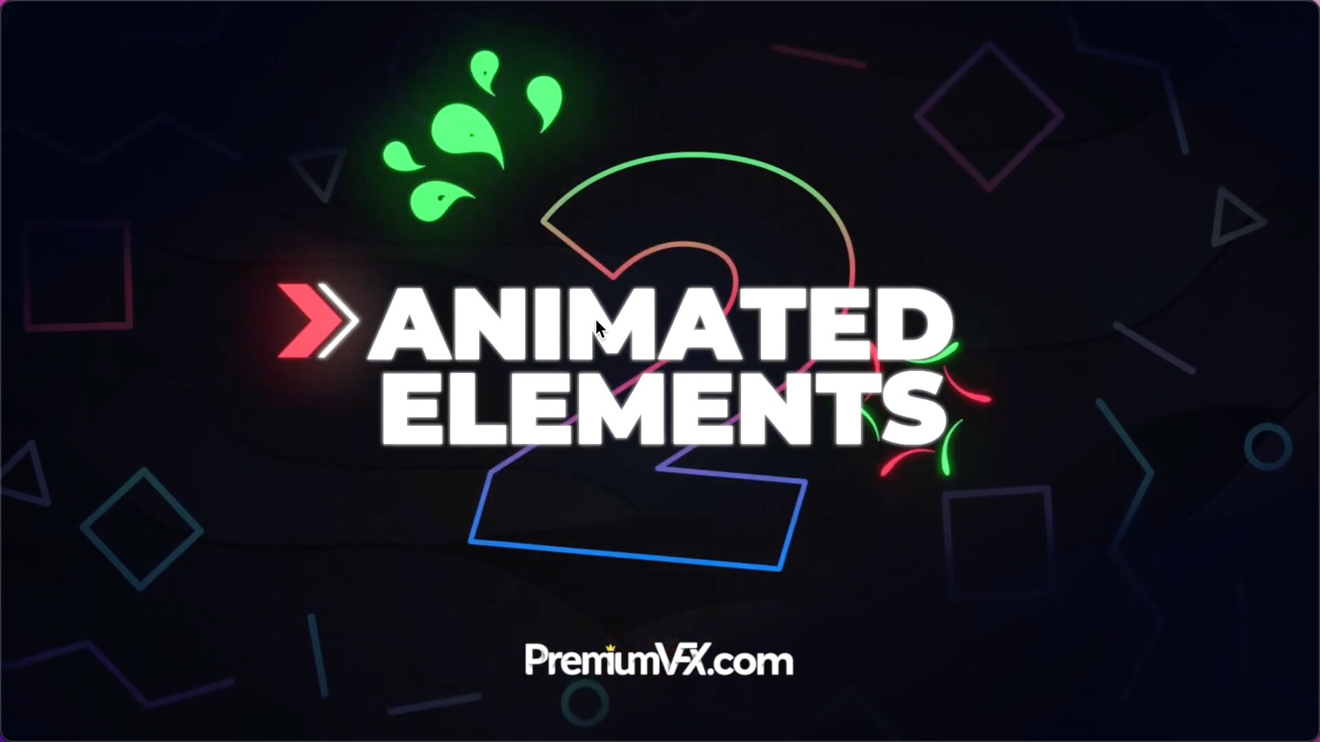 FCPX插件170专业的动画元素PremiumVFX Animated Elements Vol. 2