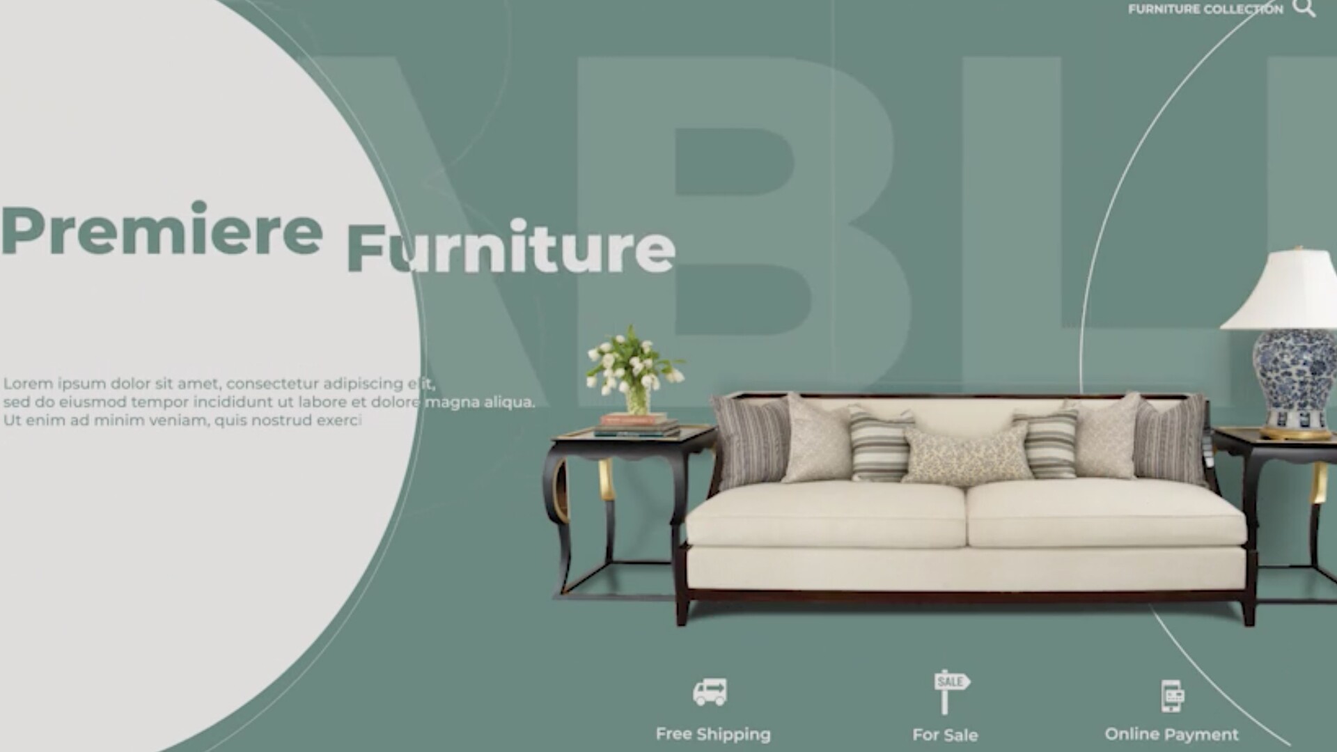 创意家居展示效果Pr模板Sustainable Furniture Mac