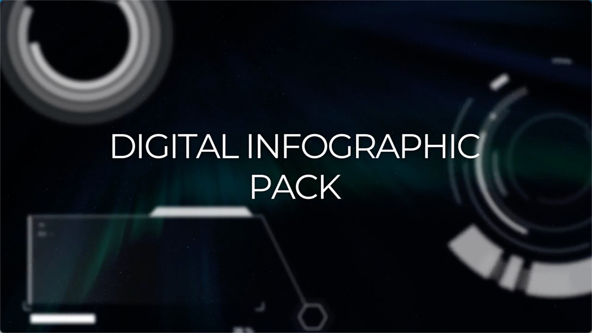 FCPX插件-26个未来数字科技UI界面HUD动画元素 Digital Infographic
