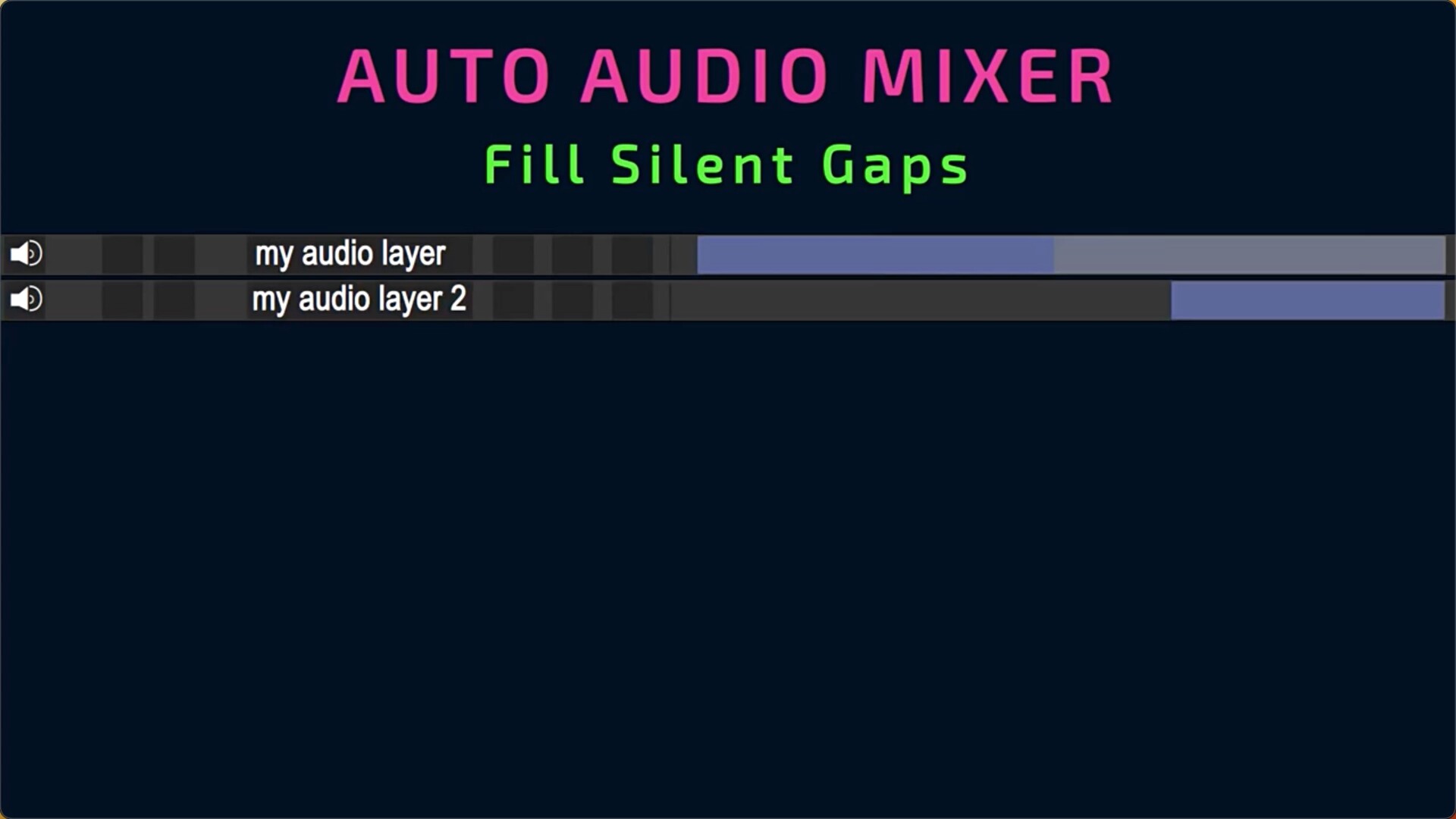 自动混音器AE脚本 Auto Audio Mixer for Mac