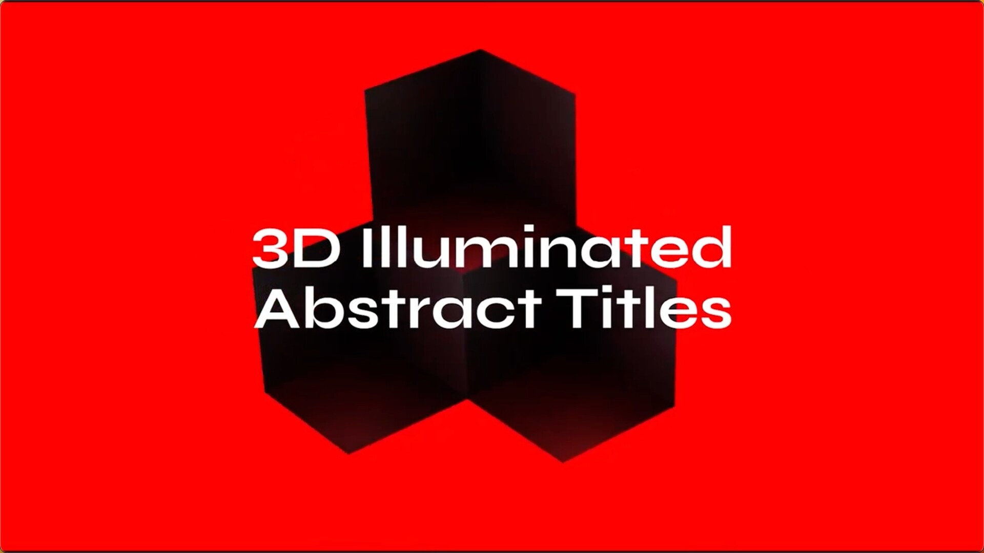 fcpx发生器3D Illuminated Abstract Titles(3D照明抽象标题)