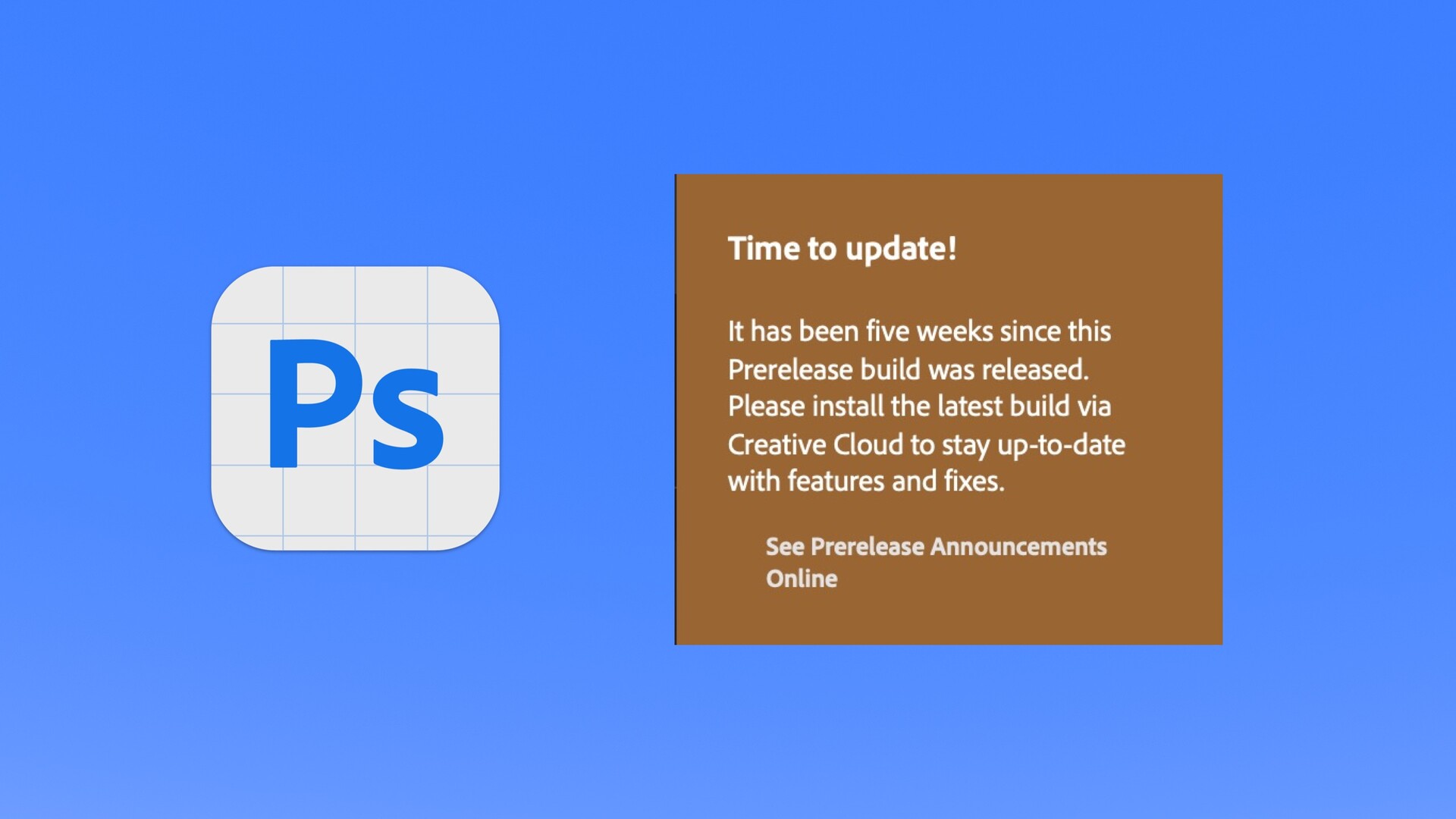 photoshop弹出Time to update 提示框，如何关闭