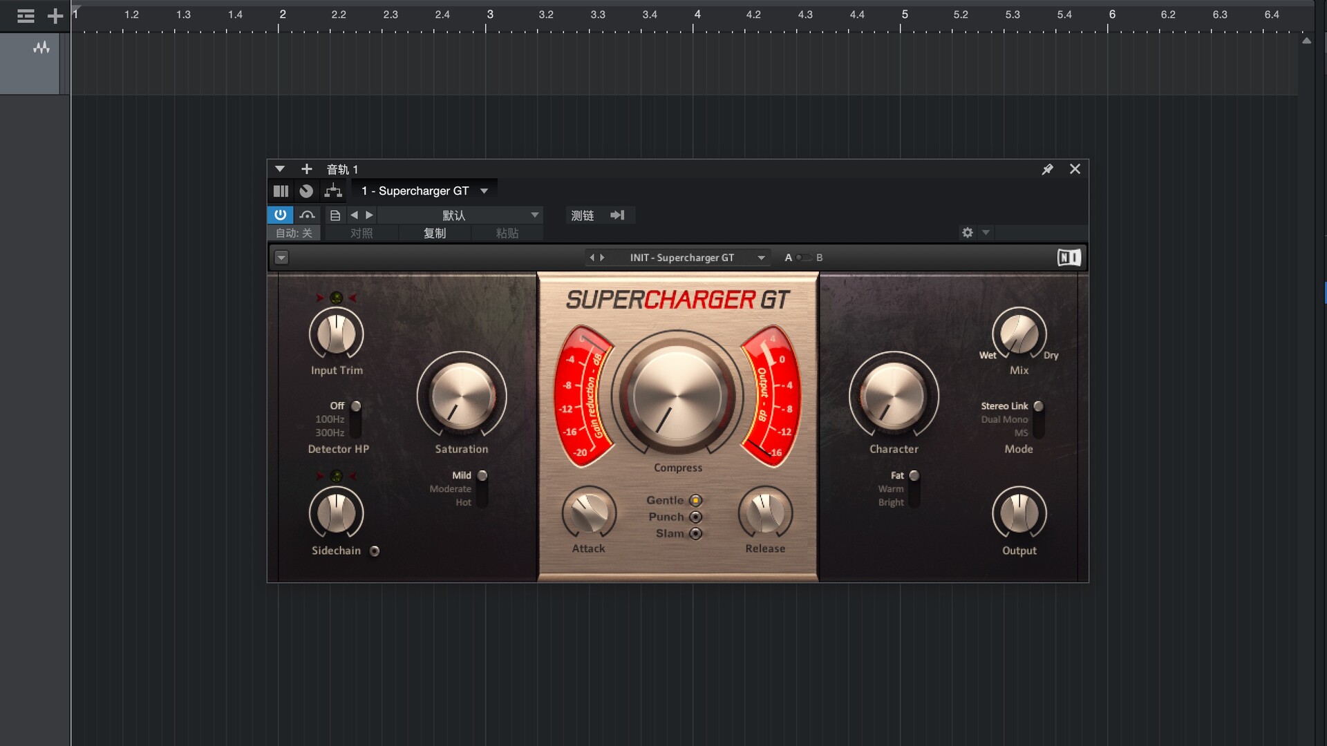 Native Instruments Supercharger GT for Mac(仿真电子管压缩器)