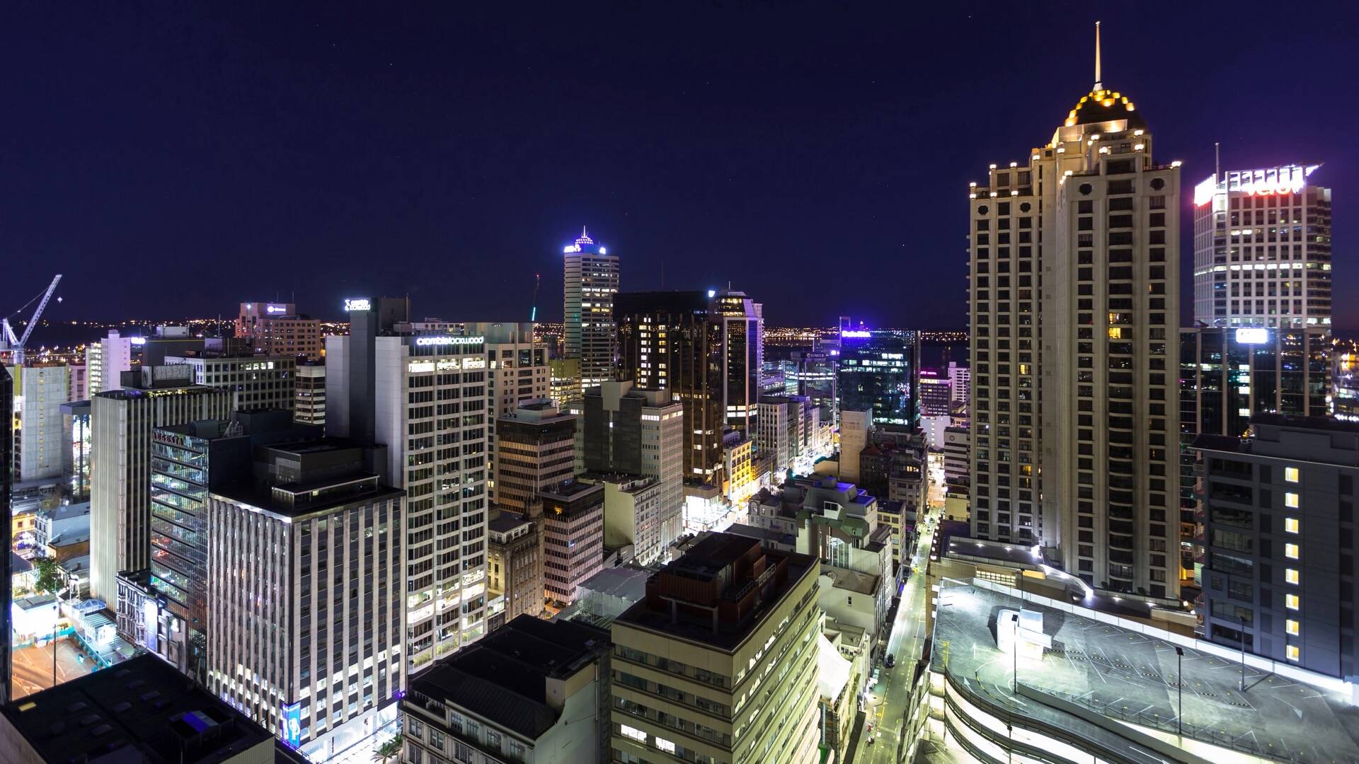 新西兰第一大城市奥克兰城市风景苹果动态壁纸