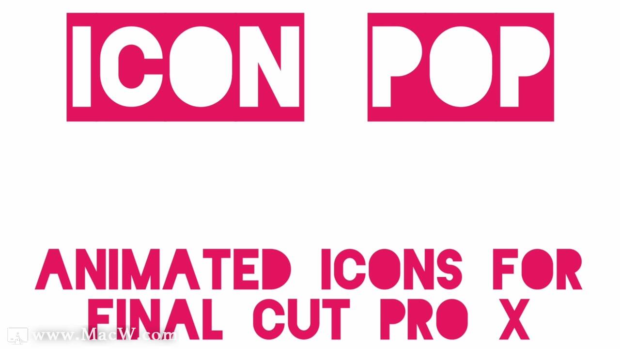 FCPX 插件:100个流行图标动画Stupid Raisins Icon Pop