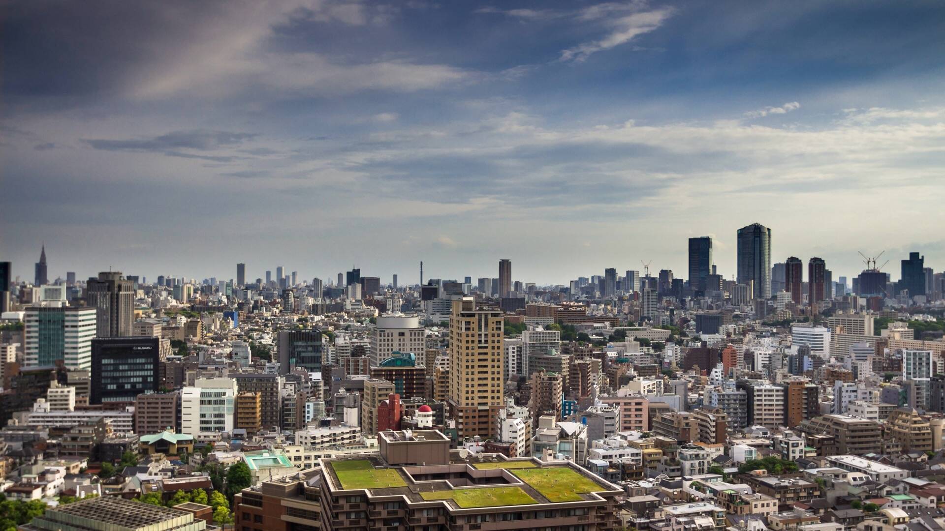 东京惠比寿城市风景苹果动态高清壁纸