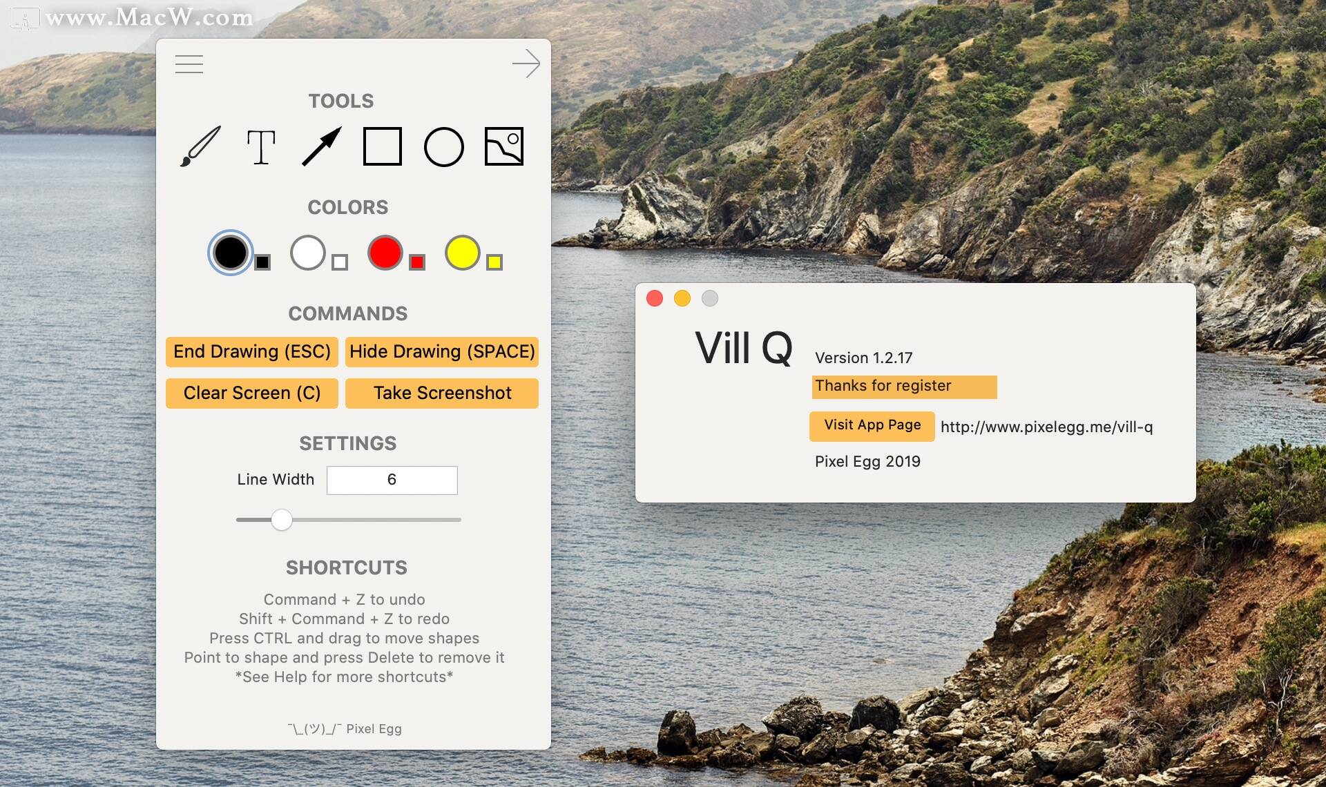 mac屏幕绘制工具-Vill Q for Mac