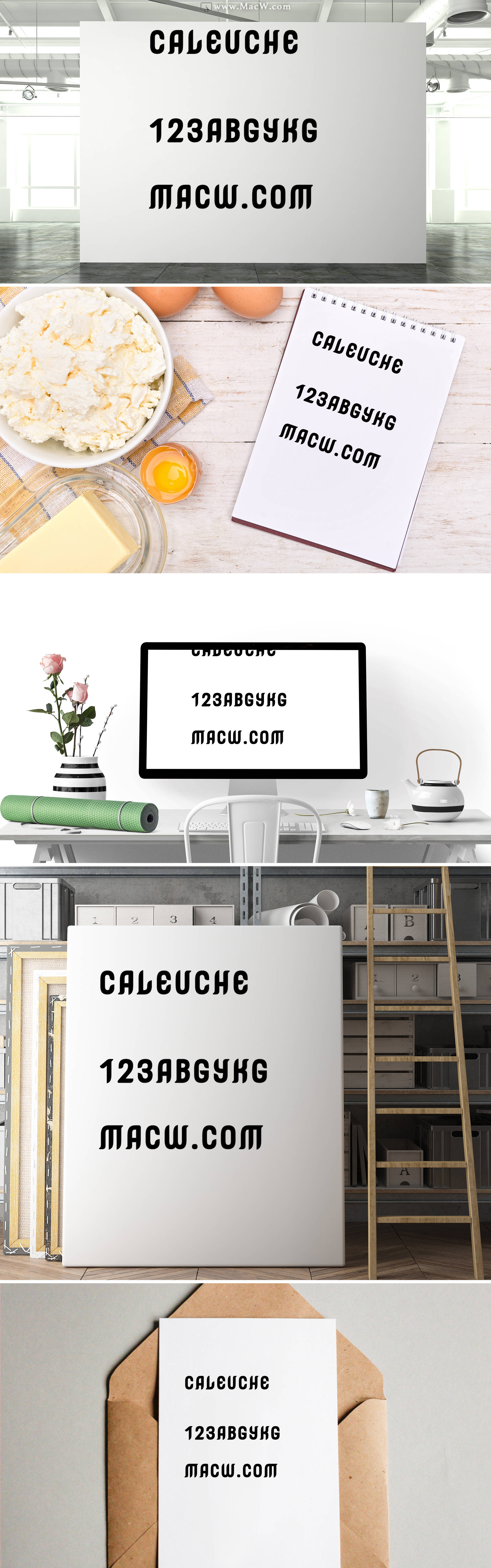 Caleuche复古艺术设计字体 for mac