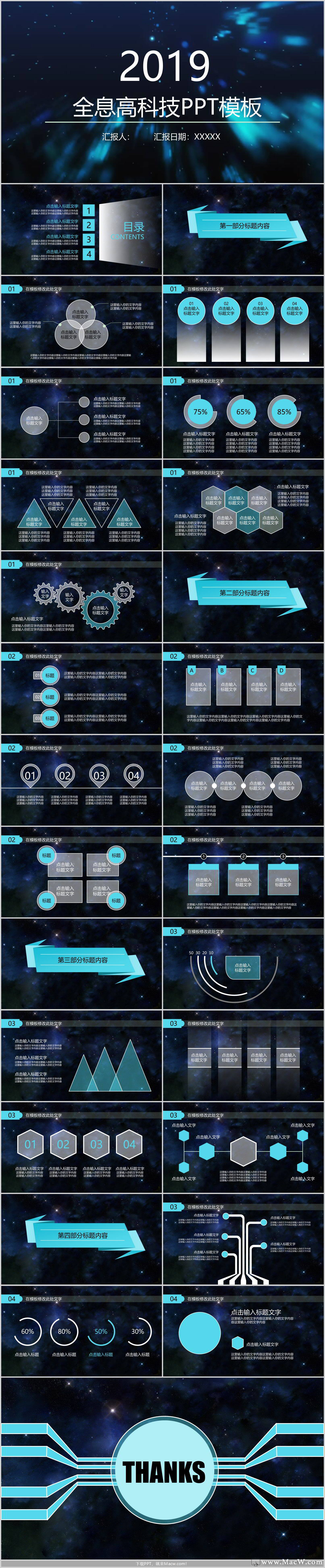 20XX全息高科技PPT模板