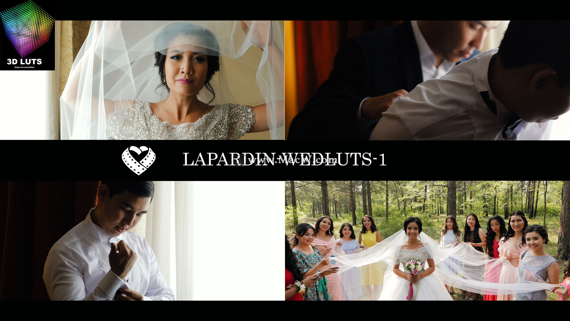 23种浪漫唯美婚礼 LUTs 电影调色预设 LAPARDIN WEDLUTS