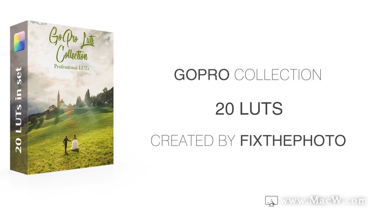 20个极限运动Gopro相机专用LUTS调色预设Gopro LUTs