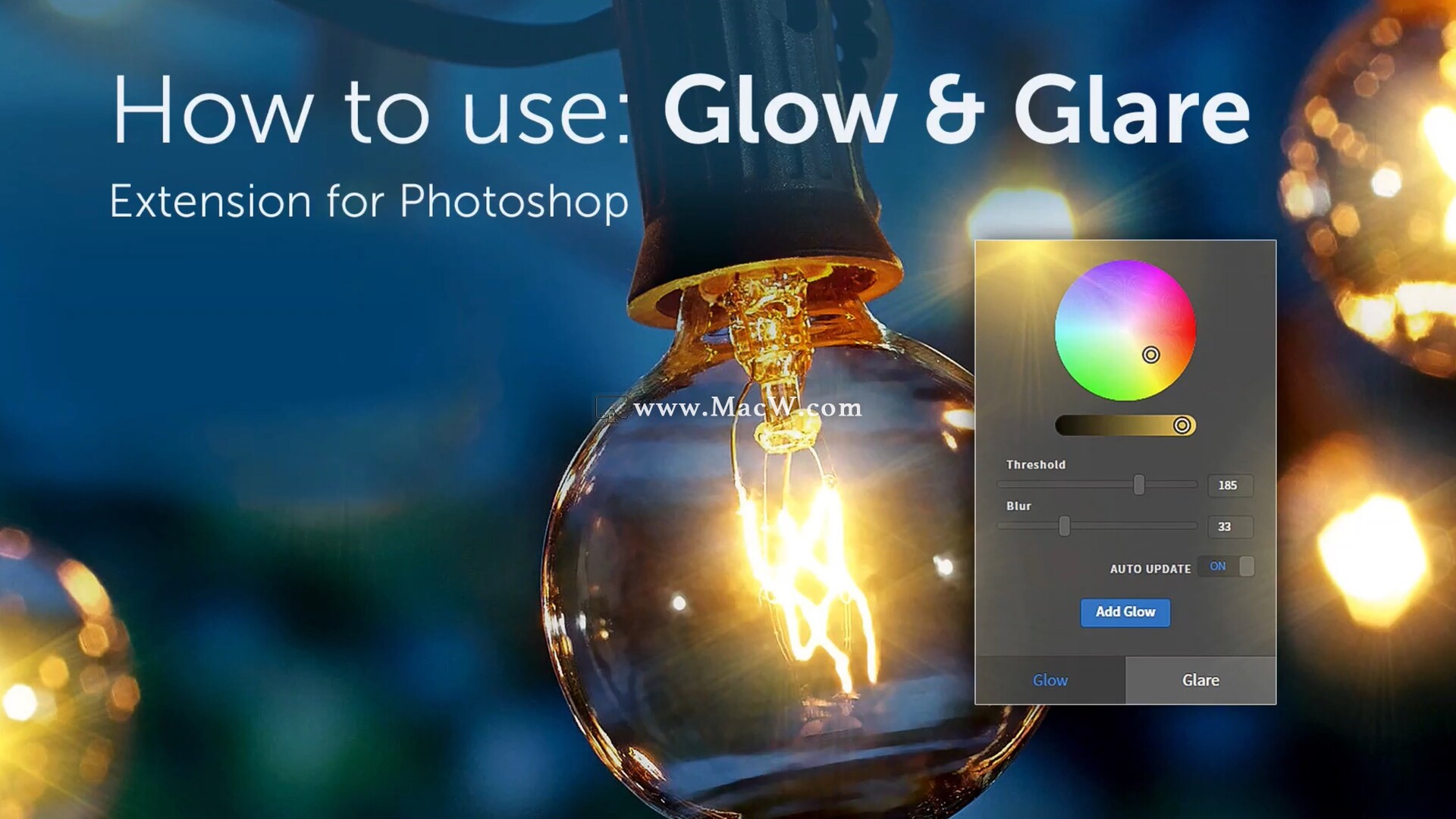 BBTools Glow Glare for Mac(PS发光眩光效果插件)