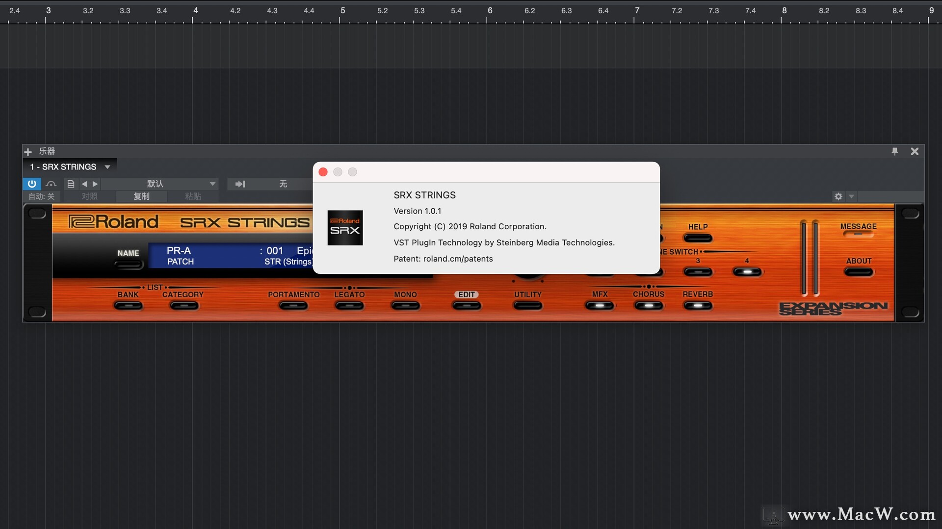Roland SRX Strings for Mac(立体声弦采样插件) 