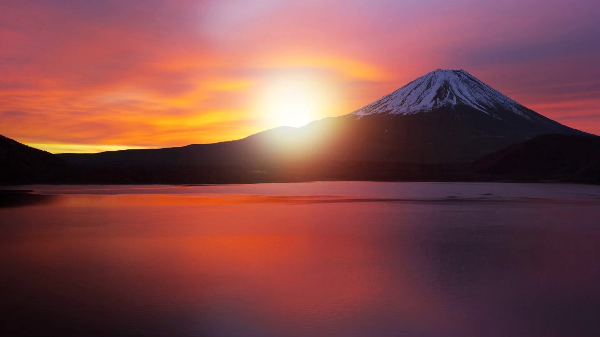 日本富士山自然风光壁纸