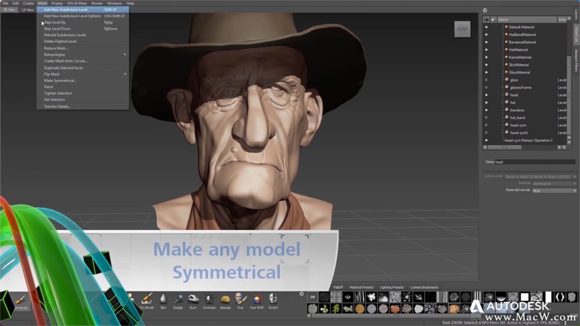 3D数字绘画雕刻Autodesk Mudbox 2024 支持13系统和M1