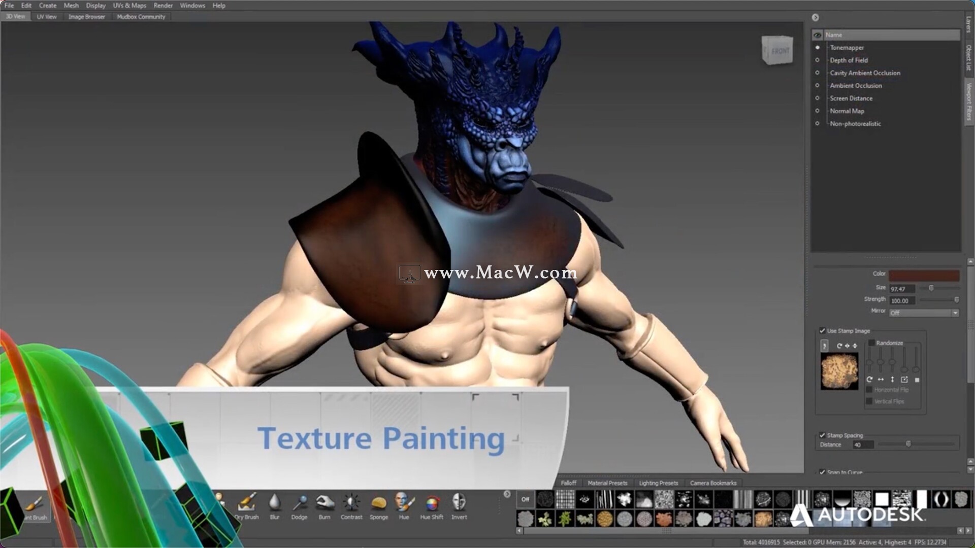 3D数字绘画雕刻Autodesk Mudbox 2024 支持13系统和M1