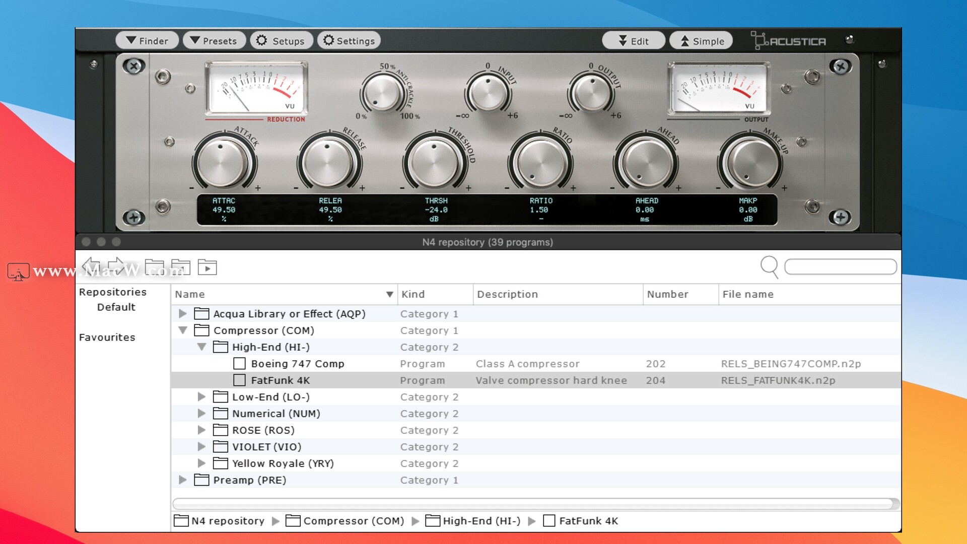 Acustica Audio Nebula 4 for mac(多效果插件)