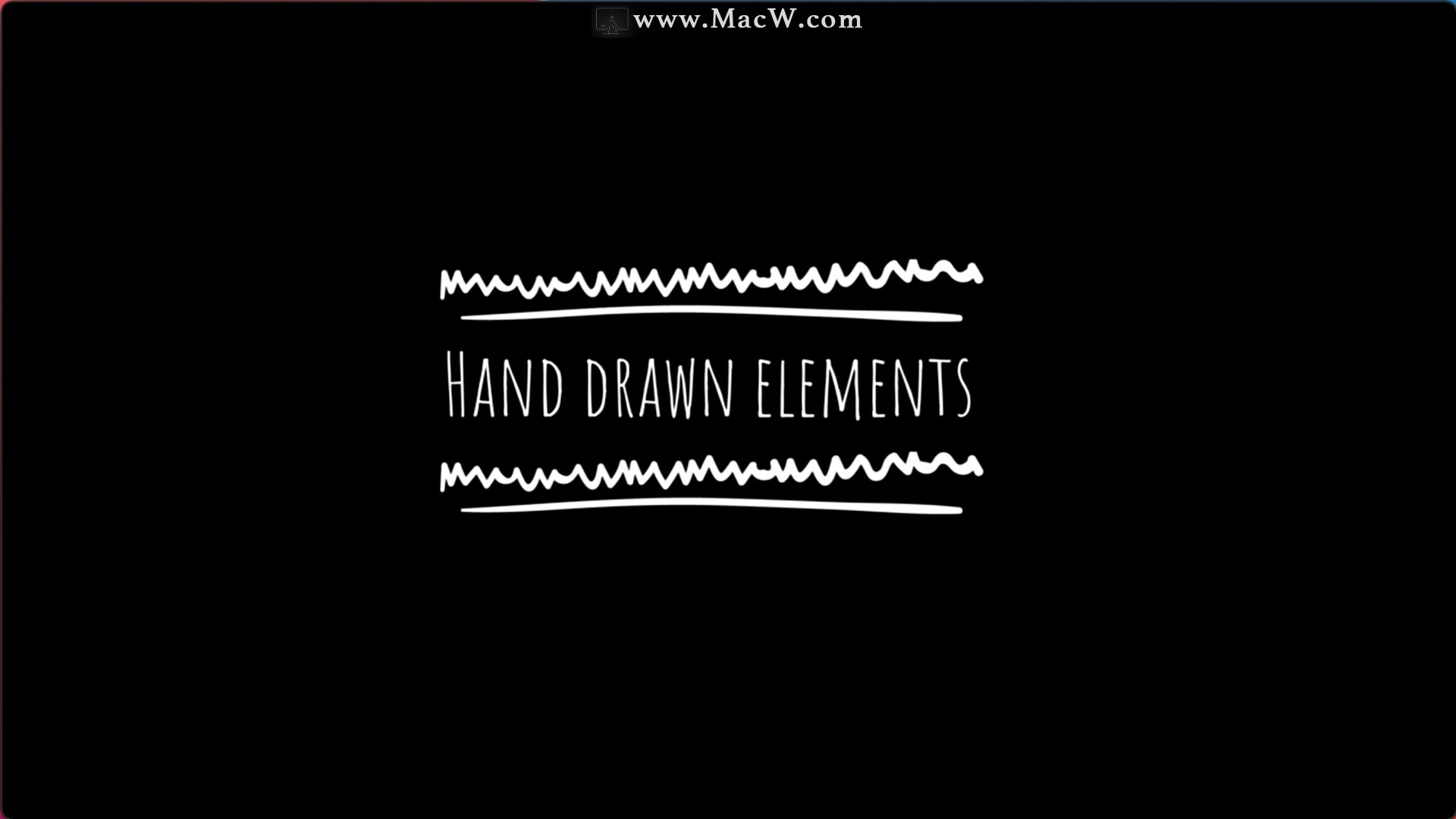 fcpx插件：45个手绘线条箭头气泡文字标题动画 Hand Drawn Elements V2