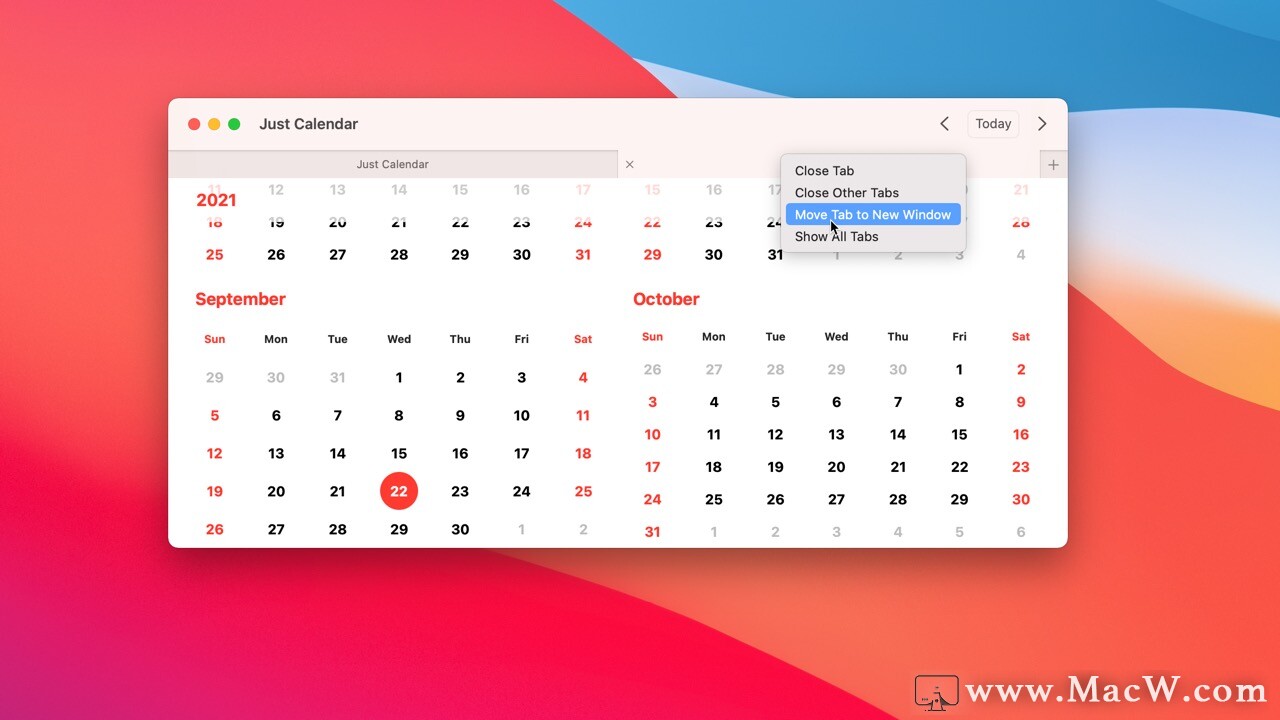 Just Calendar Mac破解版Just Calendar for Mac(超级简单的日历小部件) macw下载站