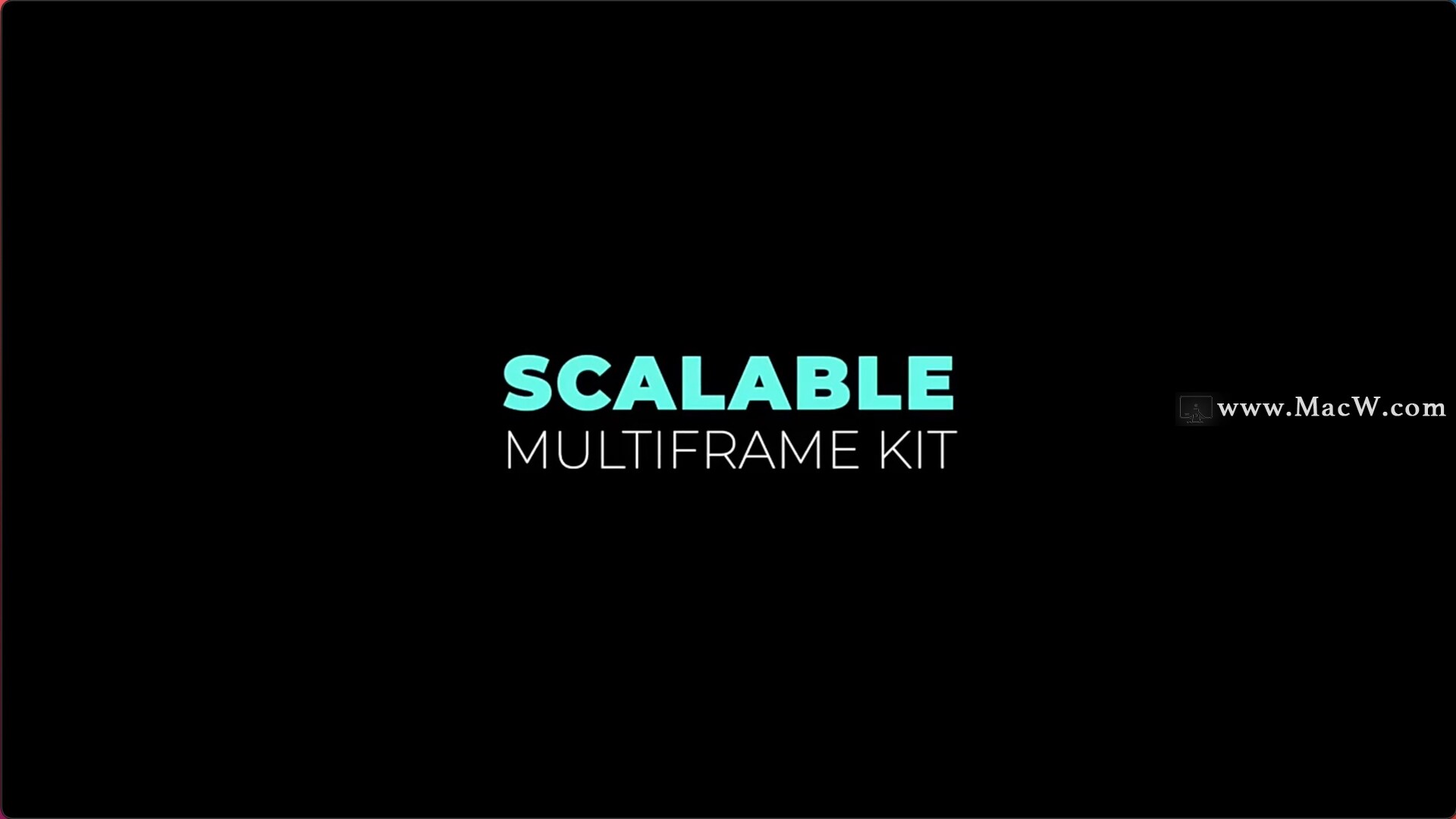 FCPX插件：Scalable Multiframe Kit可自定义随意拖拽边款的视频分屏动画