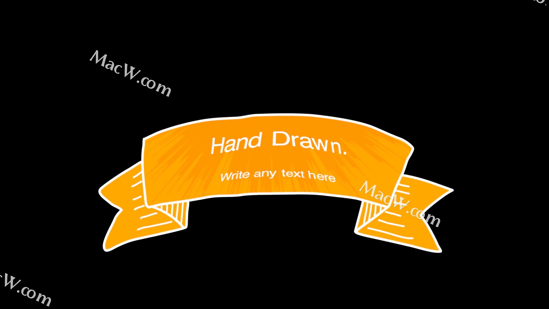 FCPX插件-28个卡通手绘文字标题图形动画 Hand-Drawn Titles Pack