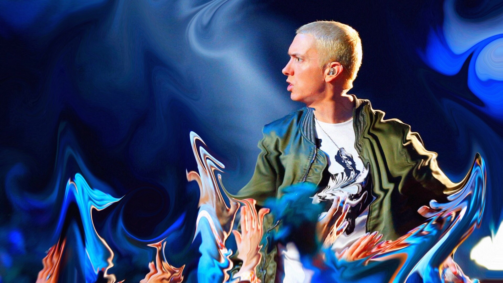 Eminem at the MTVs埃米纳姆主题Mac壁纸