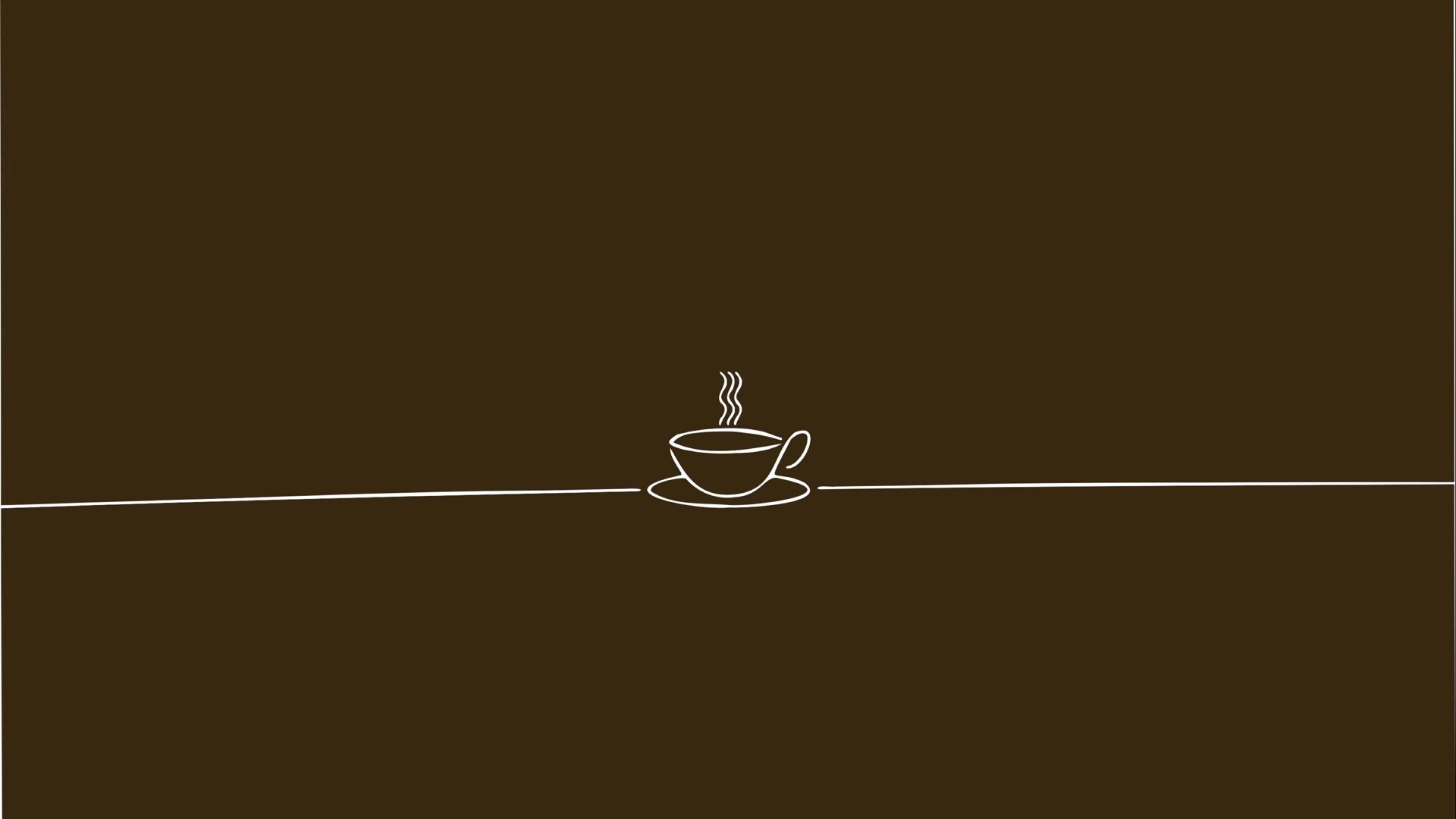 简约咖啡logo主题纯色壁纸